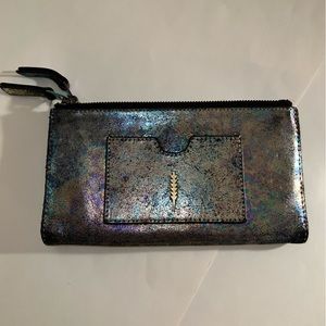 Thacker New York Nico Double Zip Oil Slick Wallet